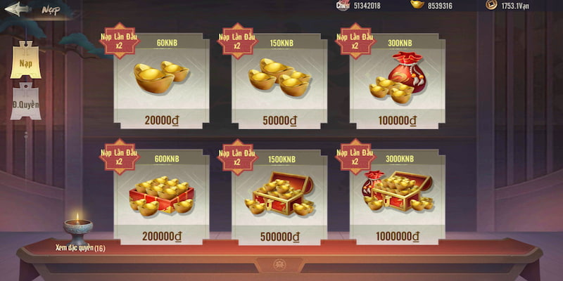 Biendo Ưu Đãi Nạp Lần Đầu